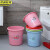  京洲实邦 18L粉色34*32cm 加厚洗衣塑料水桶手提装水大红色塑料桶盆桶JZSB-8032 