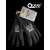 QEAR黑色欧标5级防割搬玻璃钢板劳保防滑耐磨工作保护浸胶手套 1对黑五级防割出纹乳胶 XL