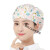 橙央防尘帽子工作帽韩版厨房帽子女做饭炒菜油烟掉发护士工作帽卫生包 粉色布