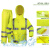 谋福CNMF反光雨衣分体雨衣交通执勤雨衣可定制（荧光黄分体款 赠肩灯和指挥手套）L165