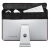 适用于苹果体机iMac显示器防尘罩保护套台式电脑键盘鼠标收纳包 7寸银色新款全包边无口袋