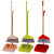 海斯迪克 hkd-20 商用塑料软毛扫把簸箕套装办公室扫帚垃圾斗组合 红色（12套）
