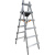 定制捷帮移动行走梯焊接铝合金梯人字梯装修工程用加厚工程梯轻便 四至九步梯 高1.3-3米
