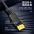 SAMZHE DP转HDMI转换线 Displayport转HDMI公对公高清转接线 接转换器线 黑色3米 ZJX-33