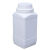 定制加厚级大口径塑料瓶子方形瓶固体液体粉末分装瓶试剂瓶广口瓶 大口方瓶250ml黑色配垫片