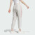 阿迪达斯 （adidas）三叶草裤子女裤春新款运动裤宽松休闲裤梭织收口长裤 IN1041浅灰白  XS