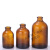 茶色棕色盐水瓶西林点滴瓶实验宠物试剂分装玻璃瓶 100ml+中空铝盖20只