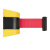 萨蒂扬 挂壁式警示带伸缩带一米线 黄色红带3米 单位：根