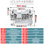 导轨式免螺丝弹簧接线端子ST2.5 0.2-2.5MM快速直插端子排 配套标记条ZB5 1-10