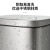 科力邦（Kelibang）不锈钢垃圾桶 脚踏方桶带盖分类垃圾桶办公酒店商场可回收垃圾箱 12L KB1082 本色