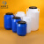 米奇特工 化工桶塑料蓄水桶工业法兰桶 60L白色加厚