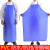 pvc防水防油男女水产餐饮工作服皮围腰围裙劳保半身食堂厨房 蓝色罩衣