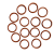 CSCD密封件氟胶圈O型圈密封圈线径3.55mm内径21.2--50mm耐高温耐腐蚀 内径45*3.55  10个
