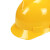 者也 ABS安全帽工地施工领导电工国标加厚防砸头盔劳保建筑工程透气印字 【V型直边款】黄色