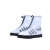 男女防水鞋套新多彩色加厚防滑耐磨pvc户外防雨鞋套厂家 批发定制 蓝白S码(35-36,25.5CM)