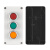 KEOLEA 按钮开关控制盒带急停指示灯防水12345孔单一孔按钮盒工业开关盒 一位（二位置自锁旋钮） 