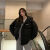 索宛亦（SUOWANYI）冬季棉服2021新款棉衣韩版面包服女冬装外套短款棉袄加厚 湖蓝色 L 建议120--135斤