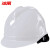 冰禹 BYsy-69 绝缘安全帽ABS 可印字 工程施工劳保透气防砸抗冲击保护头盔 v型白色常规