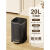 厨房垃圾桶2024不锈钢客厅大容量带盖脚踩高颜值商用大号 20L-哑光黑-平纹