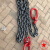 适配起重双环吊索G80链锰钢吊双头合金钢高强大环 链子长5米 2吨8mm锰钢链条配双吊环
