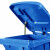 富都华创 垃圾桶蓝色240L大号脚踏式带轮塑料脚踩分类厨房带盖垃圾箱户外清洁 FDHC-LJT-18
