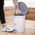 茶花垃圾桶带盖脚踩式6L 厨房塑料分类清洁收纳24cm圆型废纸篓卫生筒 15021K 蓝色