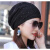 适用于 适用于化疗后女帽子夏天薄款化疗帽子透气夏天后女士帽薄 黑色(夹花蕾丝) M(56-58cm)