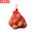 京洲实邦【100套红色40cm鸡蛋网带扣】尼龙编织网袋ZJ-0549