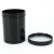 海斯迪克 密封罐 加厚塑料瓶广口油墨罐 大口直立桶 存储罐密封桶 黑色500ML HKWY-21