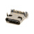 Type-C母座直插贴片插座USB-3.1 6P16P 4脚 高清传输接口快冲接头 母座/6P/沉板1.6(5只)