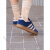 阿迪达斯 （adidas）「T头鞋」GAZELLE经典复古麂皮板鞋男女adidas三叶草 绿/橘红 36.5