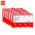 优必利 磁性标识卡 仓储货架标识牌储位货物分类标识卡货架标签牌 四轮红色50个