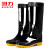 回力（Warrior）雨鞋男 高筒防水鞋 户外防滑耐磨 防雨雨靴套鞋807 黑色高筒 43码 