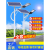 新农村太阳能锂电池路灯6 7 8米户外路灯高杆庭院小区道路灯 白色3米60瓦太阳能 工程款 大小杆