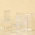 贝傅特 pvc包装盒 透明盒子长方形磨砂透明饰品塑料盒 6x6x12cm