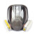 3M 防毒口罩面具全面型防护面罩（中号)防有机蒸汽面罩喷漆防甲醛6800+6002套装