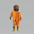 赛菲普诺 TJ(ZX)FHF-JYDC 消防员特级化学防护服  裸件+选配外界气源接头 橙色 