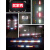 厢式货车反光贴条汽车红白车身贴片夜光塑料反光板年检审车反射器 有孔反光板10片（全白）