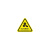 元族 PVC三角形安全标识牌 当心机械高温20x20cm10个/包 （其他规格可备注）