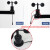 风速风向传感变送器风速三杯气象风速测量仪脉冲RS485modbus 4-20mA(70cm对插线0-30m/s )