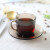 DURALEX多莱斯 法国进口钢化玻璃 茶杯咖啡杯碟套装 咖啡色220ml*1