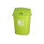 家用带盖垃圾桶加厚摇盖垃圾桶宿舍办公室收纳桶30L40L大垃圾箱 65L带盖子H款果绿色眼睛送1卷垃圾袋