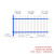 锌钢围墙护栏围栏栅栏工厂学校别墅庭院围墙隔离铁艺围栏围挡户外 普通款15米高3米长2跟横梁（一网一柱）