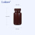 广口加厚大口HDPE塑料瓶塑料圆瓶聚PP白样品棕色留样瓶半透明试剂 HDPE(棕色)15ml20个洁净包装