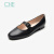 CNE春夏新款圆头浅口低跟扣带一字带芭蕾舞鞋玛丽珍单鞋女鞋2T19503 黑色BKK 39
