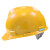 华信 ABS安全帽 小金刚V型安全帽 一指键建筑工地安全帽 T定做 黄色 1顶