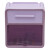 金诗洛 K435 壁挂式纸巾盒 免打孔卫生间置物架防水抽纸盒垃圾袋厕纸收纳盒 紫色双层