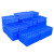 京酷KINKOCCL周转箱长方形塑料盒零件盒分格箱多格箱螺丝盒分类盒收纳盒分格箱正4格L355*W355*H105mm