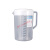 塑料量筒 2500/5000毫升带刻度带盖子PP塑料量杯奶茶厨房专用冷热水壶JYH 3000毫升量杯