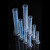 鸣固  实验室用品 塑料量筒带刻度加厚PP分装 实验量筒 塑料量筒 蓝线10ml-1000ml（7个）